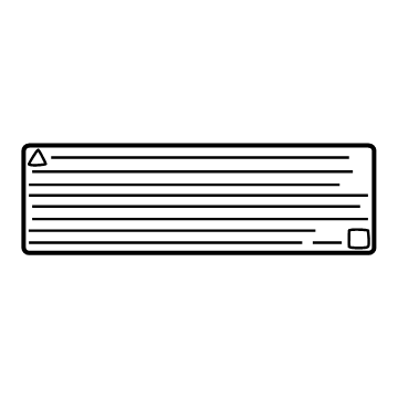 Chevy 84699160 Warning Label
