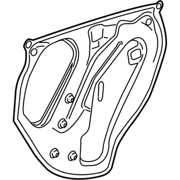 GM 20864677 Water Deflector, Inner Driver Side 20864677 GM Water Deflector, Inner Driver Side Illustration 1 of 1