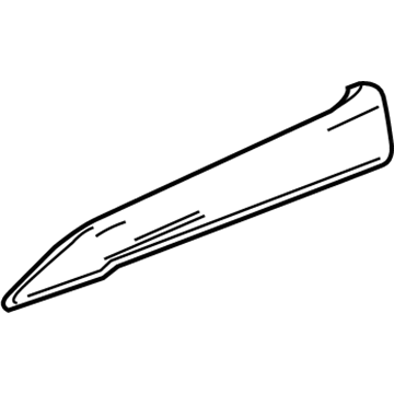 20992838 GM Trim Cover, Black, Rear Passenger Side Illustration 1 of 1