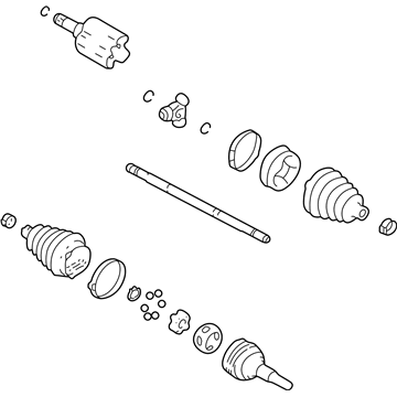 Pontiac 19256584 Axle Assembly
