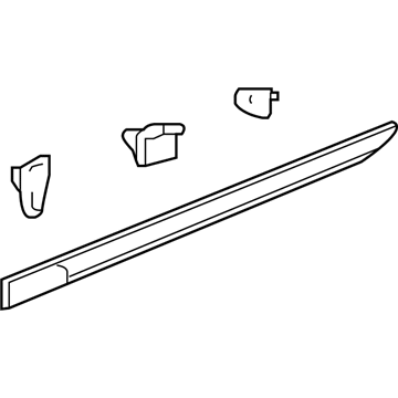 GM 23264124 Body Side Molding, Outer Driver Side 23264124 GM Body Side Molding, Outer Driver Side Illustration 1 of 1