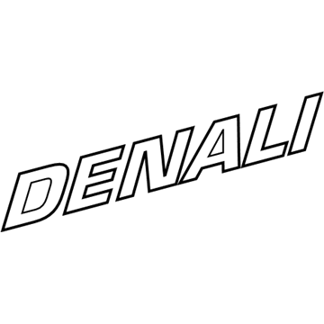 GM 15070426 Nameplate, Outer 15070426 GM Nameplate, Outer Illustration 1 of 1