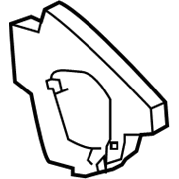 22977446 GM Air Inlet Duct Deflector Illustration 1 of 1
