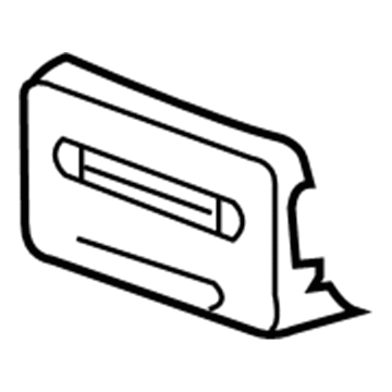 15176139 GM License Bracket Illustration 1 of 1