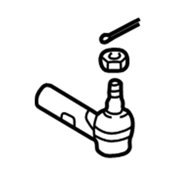 88972118 GM Outer Tie Rod Illustration 1 of 1