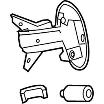 GM 22773108 Fuel Door 22773108 GM Fuel Door Illustration 1 of 1