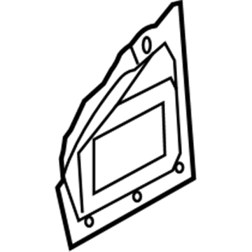 GM 20821868 Lower Extension, Outer Passenger Side 20821868 GM Lower Extension, Outer Passenger Side Illustration 1 of 1