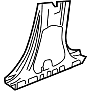 22906830 GM Inner Center Pillar, Lower Driver Side Illustration 1 of 1