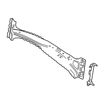22981298 GM Center Pillar Reinforcement, Passenger Side Illustration 1 of 1