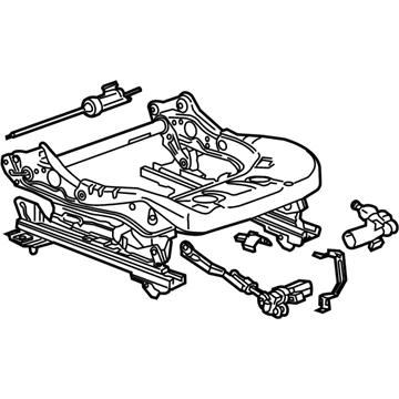 GM 13599328 Cushion Frame, Front 13599328 GM Cushion Frame, Front Illustration 1 of 1