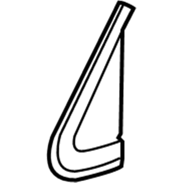 GM 20914870 Pillar Molding, Front Passenger Side 20914870 GM Pillar Molding, Front Passenger Side Illustration 1 of 1