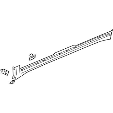 GM 20767203 Rocker Molding, Driver Side 20767203 GM Rocker Molding, Driver Side Illustration 1 of 1