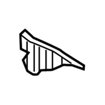 GM 84166796 Crossmember Extension Reinforcement, Passenger Side 84166796 GM Crossmember Extension Reinforcement, Passenger Side Illustration 1 of 1