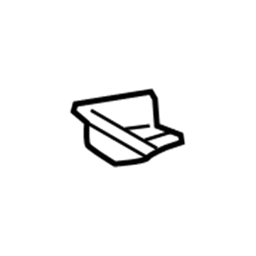GM 23255647 Rail Assembly Lower Bracket, Driver Side 23255647 GM Rail Assembly Lower Bracket, Driver Side Illustration 1 of 1