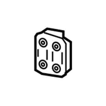 GM 84064897 Bumper Bracket, Front Passenger Side 84064897 GM Bumper Bracket, Front Passenger Side Illustration 1 of 1