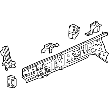 42813418 GM Inner Rail, Front Passenger Side Illustration 1 of 1
