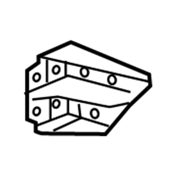 GM 84149976 Rail Extension, Front Inner Passenger Side 84149976 GM Rail Extension, Front Inner Passenger Side Illustration 1 of 1