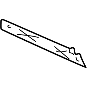 15709705 GM Front Reinforcement, Passenger Side Illustration 1 of 1