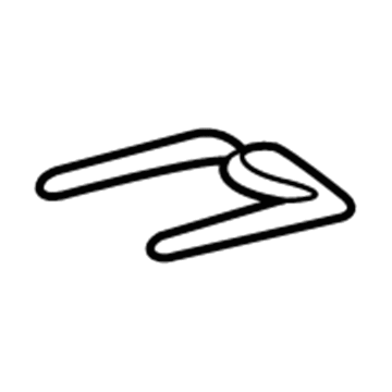 GM 10421029 Adjust Cover, Black, Rear Inner Passenger Side 10421029 GM Adjust Cover, Black, Rear Inner Passenger Side Illustration 1 of 1