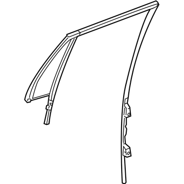 GM 20944964 Fixed Glass, Rear Driver Side 20944964 GM Fixed Glass, Rear Driver Side Illustration 1 of 1