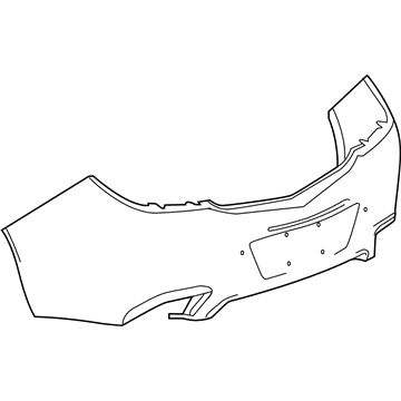 GM 19354855 Bumper Cover 19354855 GM Bumper Cover Illustration 1 of 1