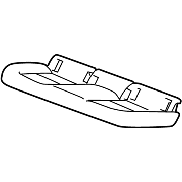 GM 42573922 Seat Cushion Pad, Rear 42573922 GM Seat Cushion Pad, Rear Illustration 1 of 1