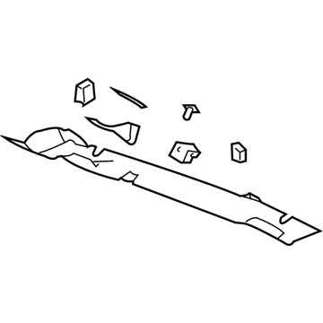 Chevy 15861839 Rear Header Trim