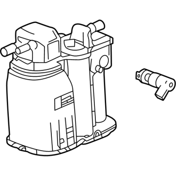 GM 26334031 Canister Assembly-Evaporator Emission 26334031 GM Canister Assembly-Evaporator Emission Illustration 1 of 1