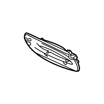 GM 60008634 Seal, Shroud And Dash And Vent Duct Panel 60008634 GM Seal, Shroud And Dash And Vent Duct Panel Illustration 1 of 1