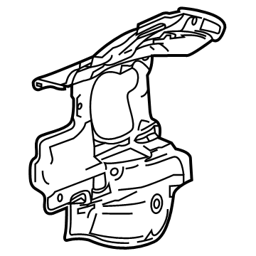 GM 60008136 Insulator, Shroud And Dash And Vent Duct Panel 60008136 GM Insulator, Shroud And Dash And Vent Duct Panel Illustration 1 of 1