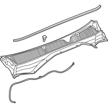 GM 42855088 Panel, Cowl Top Vent Louver 42855088 GM Panel, Cowl Top Vent Louver Illustration 1 of 1