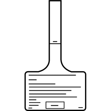 GM 15188983 Caution Label 15188983 GM Caution Label Illustration 1 of 1