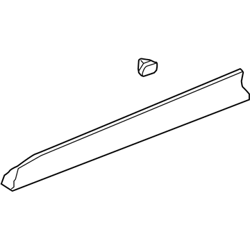 25824824 GM Lower Molding, Front Driver Side Illustration 1 of 1