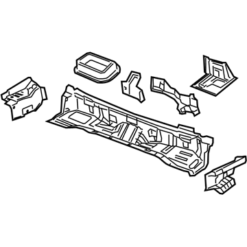 15872106 GM Upper Dash Panel Illustration 1 of 1