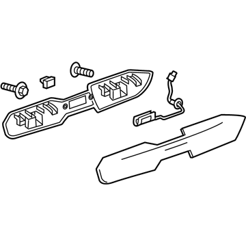 GM 23339223 Handle, Rear 23339223 GM Handle, Rear Illustration 1 of 1