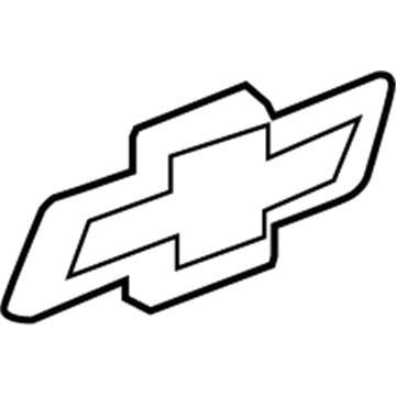 GM 84690291 Emblem, Gold, Driver Side 84690291 GM Emblem, Gold, Driver Side Illustration 1 of 1