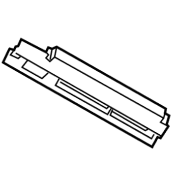 GM 23435604 Side Baffle, Driver Side 23435604 GM Side Baffle, Driver Side Illustration 1 of 1