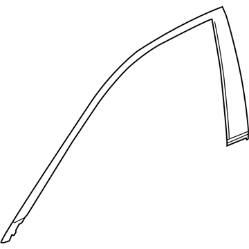 23337421 GM Reveal Molding, Front Driver Side Illustration 1 of 1