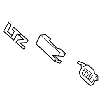 23181420 GM Nameplate, Front Illustration 1 of 1