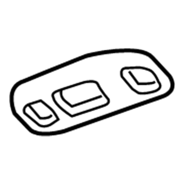84257046 GM Courtesy Lamp, Driver Side Illustration 1 of 1