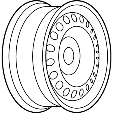 Chevy 9594229 Wheel, Steel