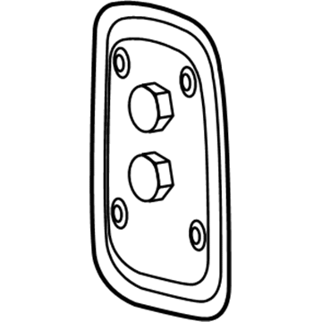 GM 12458273 Seat Back Panel, Gray, Rear 12458273 GM Seat Back Panel, Gray, Rear Illustration 1 of 1
