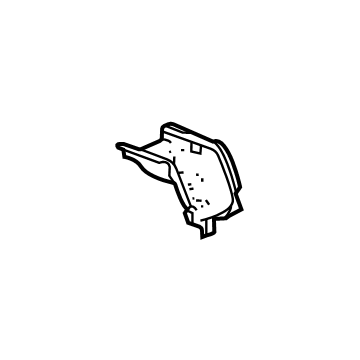 GM 84598188 Crossmember Extension, Driver Side 84598188 GM Crossmember Extension, Driver Side Illustration 1 of 1