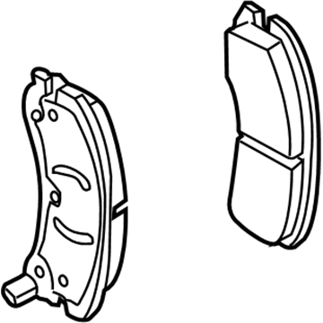 19421287 GM Brake Pads, Front Illustration 1 of 1
