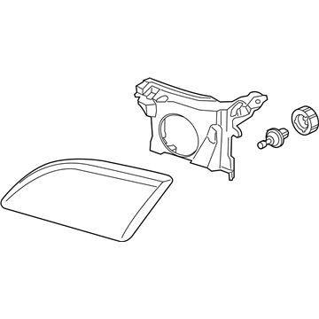 GM 22666740 Headlamp Assembly, Driver Side 22666740 GM Headlamp Assembly, Driver Side Illustration 1 of 1