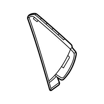 GM 84833121 Applique Panel, Black, Rear Upper Driver Side 84833121 GM Applique Panel, Black, Rear Upper Driver Side Illustration 1 of 1