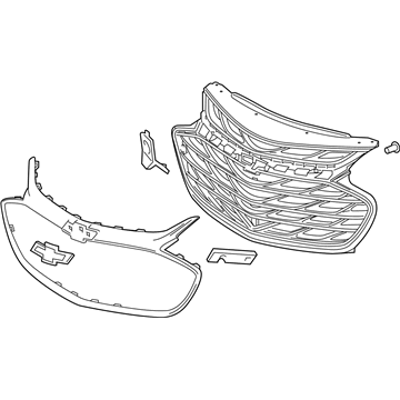 42674400 GM Grille Assembly, Front Illustration 1 of 1