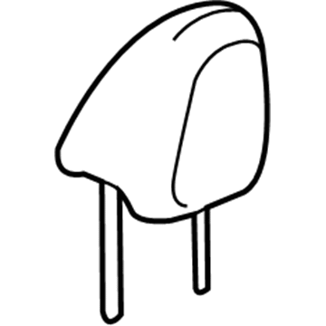 GM 84698839 Headrest, Gray 84698839 GM Headrest, Gray Illustration 1 of 1