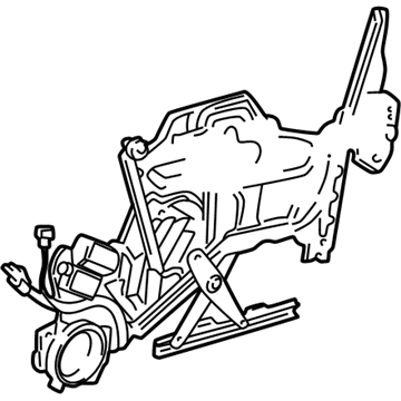 GM 16639551 Lock Module, Front Driver Side 16639551 GM Lock Module, Front Driver Side Illustration 1 of 1