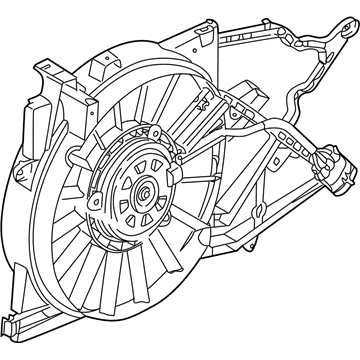 Saturn Cooling Fan Assembly - 15867599